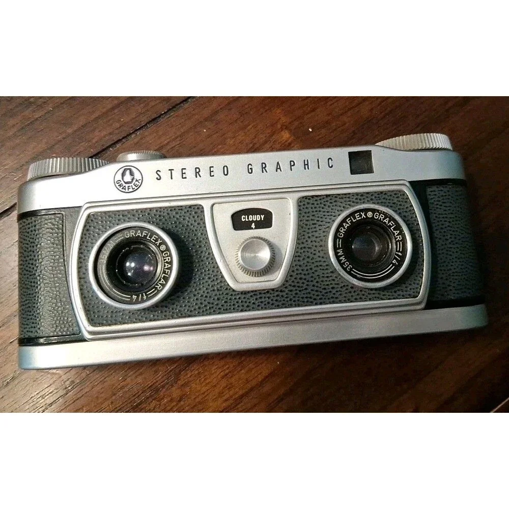 Graflex Stereo Graphic Camera 1002396 Vintage Film Camera Untested As Is
